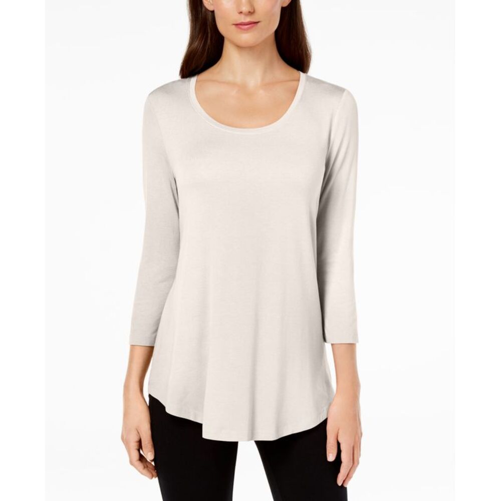 JM Collection Scoop Neck Top